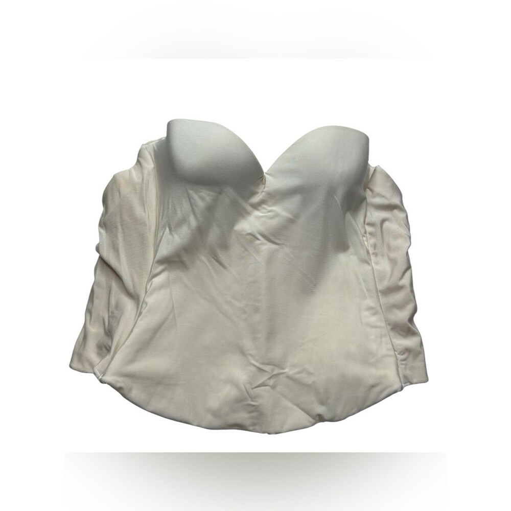 David’s bridal Strapless Bustier Corset Top - 34B Cream